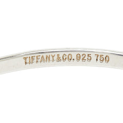 ティファニー フック&アイ バングル ブレスレット SV925 シルバー K18YG イエローゴールド レディース TIFFANY&Co. 【中古】