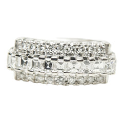 Pt900 プラチナ ダイヤ0.66ct ダイヤ0.20ct リング 指輪 レディース 13号 【中古】