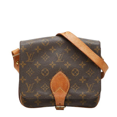ルイ ヴィトン モノグラム カルトシエールMM 斜め掛け ショルダーバッグ M51253 ブラウン PVC レザー レディース LOUIS VUITTON 【中古】