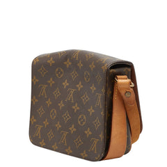 ルイ ヴィトン モノグラム カルトシエールMM 斜め掛け ショルダーバッグ M51253 ブラウン PVC レザー レディース LOUIS VUITTON 【中古】