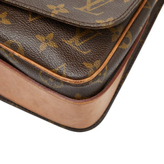 ルイ ヴィトン モノグラム カルトシエールMM 斜め掛け ショルダーバッグ M51253 ブラウン PVC レザー レディース LOUIS VUITTON 【中古】
