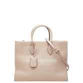 マイケルコース MIRELLA EW トート ミディアム ハンドバッグ ショルダーバッグ 2WAY ピンク レザー レディース Michael Kors 【中古】