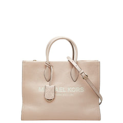 マイケルコース MIRELLA EW トート ミディアム ハンドバッグ ショルダーバッグ 2WAY ピンク レザー レディース Michael Kors 【中古】