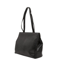 サルヴァトーレフェラガモ ヴァラ リザード型押し トートバッグ BA21 2530 ブラック レザー レディース Salvatore Ferragamo 【中古】