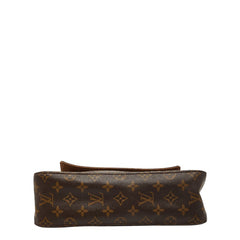 ルイ ヴィトン モノグラム ミニルーピング ショルダーバッグ ハンドバッグ M51147 ブラウン PVC レザー レディース LOUIS VUITTON 【中古】