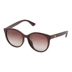 グッチ GGロゴ グラデーション アジアンフィット UVカット サングラス GG0636SK ブラウン プラスチック レディース GUCCI 【中古】