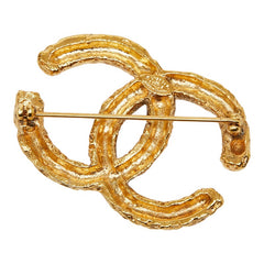 シャネル ココマーク ロゴブローチ 03A刻印 ゴールド メッキ レディース CHANEL 【中古】
