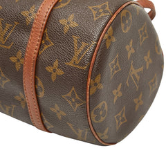 ルイ ヴィトン モノグラム パピヨン26 ハンドバッグ M51366 ブラウン PVC レザー レディース LOUIS VUITTON 【中古】