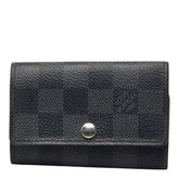 ルイ ヴィトン ダミエ グラフィット ミュルティクレ6 キーケース N62662 ブラック PVC レザー レディース LOUIS VUITTON 【中古】
