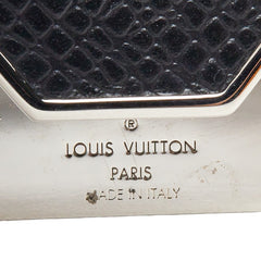 ルイ ヴィトン タイガ パンス ア ビエ ネオ LV クラブ マネークリップ ビルクリップ 札ばさみ M00271 シルバー ブラック レザー メタル レディース LOUIS VUITTON 【中古】