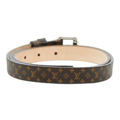 ルイ ヴィトン モノグラム ベルト サイズ70 ブラウン PVC レザー レディース LOUIS VUITTON 【中古】