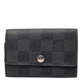ルイ ヴィトン ダミエ グラフィット ミュルティクレ6 キーケース N62662 ブラック PVC レザー メンズ LOUIS VUITTON 【中古】