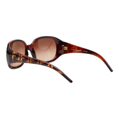 フェンディ ズッカ ロゴ サングラス 58□17 125 FS346 ブラウン プラスチック レディース FENDI 【中古】