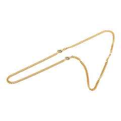 ジバンシー Gロゴ ネックレス ゴールド メッキ ラインストーン レディース Givenchy 【中古】