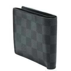 ルイ ヴィトン ダミエ グラフィット ポルトフォイユ マルコNM 二つ折り財布 N63336 ブラック PVC メンズ LOUIS VUITTON 【中古】