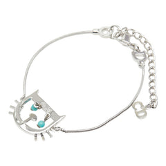 ディオール キャットモチーフ チェーン ブレスレット シルバー メタル レディース Dior 【中古】