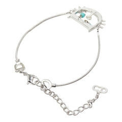 ディオール キャットモチーフ チェーン ブレスレット シルバー メタル レディース Dior 【中古】