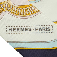 エルメス ツイリー GRAND APPARAT スカーフ ホワイト マルチカラー レディース HERMES 【中古】