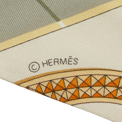 エルメス ツイリー GRAND APPARAT スカーフ ベージュ マルチカラー レディース HERMES 【中古】
