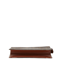 ルイ ヴィトン モノグラム ポシェット オム クラッチバッグ セカンドバッグ M51795 ブラウン PVC レザー メンズ LOUIS VUITTON 【中古】