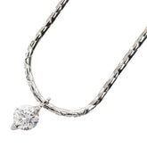 Pt850 プラチナ Pt プラチナ ダイヤ0.306ct ペンダント ネックレス レディース 【中古】