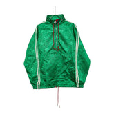 グッチ × アディダス adidas マクロGG ハーフジップ アノラック ジャケット サイズ44 グリーン ナイロン ポリエステル レーヨン コットン メンズ GUCCI 【中古】