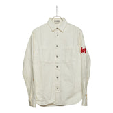 ディオール × Shawn Stussy ステューシー Year of the Ox デニムシャツ アイボリー コットン メンズ Dior 【中古】