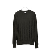 ベルルッティ カリグラフィー クルーネック セーター ニット サイズL カーキ ウール メンズ Berluti 【中古】