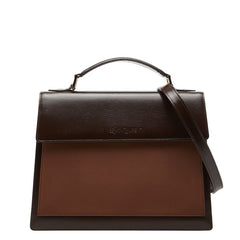 サンローラン ハンドバッグ ショルダーバッグ 2WAY ブラウン レザー ナイロン レディース SAINT LAURENT 【中古】