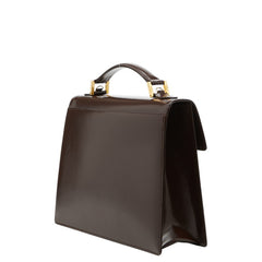 サンローラン ハンドバッグ ショルダーバッグ 2WAY ブラウン レザー ナイロン レディース SAINT LAURENT 【中古】