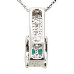 Pt900 プラチナ Pt850 プラチナ パライバトルマリン0.35ct ダイヤ0.04ct ペンダント ネックレス レディース 【中古】