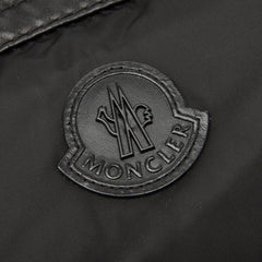 モンクレール ミレー MILLAIS ダウンベスト サイズ1 C20914337585 ブラック ナイロン レザー ダウン/フェザー メンズ MONCLER 【中古】