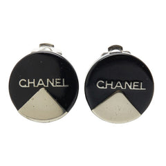 シャネル ラウンド イヤリング 00A刻印 ブラック プラスチック メタル レディース CHANEL 【中古】