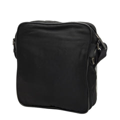 プラダ 三角ロゴプレート ショルダーバッグ ブラック テスートナイロン メンズ PRADA 【中古】