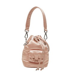 フェンディ モントレゾール ミニ ハンドバッグ ショルダーバッグ 2WAY 8BS010 ピンク サテン レディース FENDI 【中古】