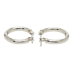 Pt900 プラチナ フープピアス ピアス レディース 【中古】