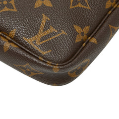 ルイ ヴィトン モノグラム ポシェット アクセソワール ハンドバッグ M51980 ブラウン PVC レザー レディース LOUIS VUITTON 【中古】