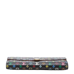 ルイ ヴィトン モノグラム ポルトフォイユ サラ 長財布 M60273 ノワール マルチカラー PVC レザー レディース LOUIS VUITTON 【中古】