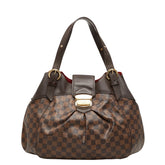 ルイ ヴィトン ダミエ システィナGM ハンドバッグ トートバッグ N41540 ブラウン PVC レザー レディース LOUIS VUITTON 中古