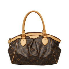ルイ ヴィトン モノグラム ティヴォリPM ハンドバッグ M40143 ブラウン PVC レザー レディース LOUIS VUITTON 【中古】