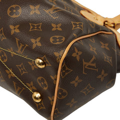 ルイ ヴィトン モノグラム ティヴォリPM ハンドバッグ M40143 ブラウン PVC レザー レディース LOUIS VUITTON 【中古】