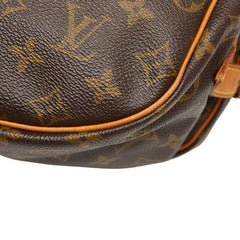 ルイ ヴィトン モノグラム ソミュール35 斜め掛け ショルダーバッグ M42254 ブラウン PVC レザー レディース LOUIS VUITTON 【中古】