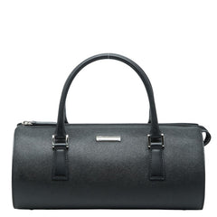 バーバリー ハンドバッグ ブラック レザー レディース BURBERRY 【中古】