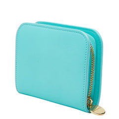 ティファニー レクタンギュラー ウォレット ラウンドファスナー 財布 ティファニーブルー レザー レディース TIFFANY&Co. 【中古】