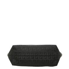 フェンディ ズッキーノ トートバッグ ショルダーバッグ 8BH075 ブラック キャンバス レディース FENDI 【中古】