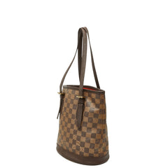 ルイ ヴィトン ダミエ マレ トートバッグ ショルダーバッグ バケツ N42240 ブラウン PVC レザー レディース LOUIS VUITTON 【中古】