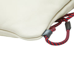 グッチ シェリーライン ドローストリング リュック バックパック 巾着 516639 アイボリー レザー レディース GUCCI 【中古】