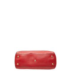 グッチ グッチシマ チェーン トートバッグ 453773 レッド レザー レディース GUCCI 【中古】