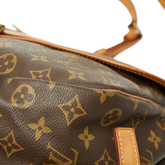 ルイ ヴィトン モノグラム ソミュール35 斜め掛け ショルダーバッグ M42254 ブラウン PVC レザー レディース LOUIS VUITTON 【中古】