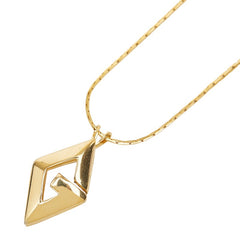 ジバンシー Gロゴ チェーン ペンダント ネックレス ゴールド メッキ レディース Givenchy 【中古】